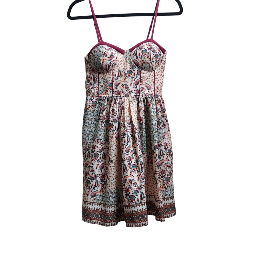 Band of Gypsies Multicolor Printed Midi Dress